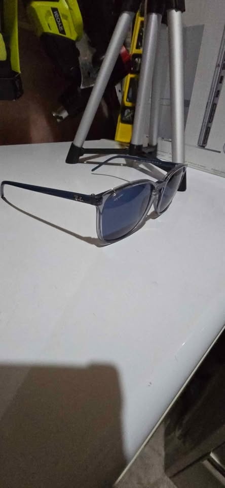 New Ray Ban Sunglasses transparent dark blue 0RB4387 mens unisex - photo 5