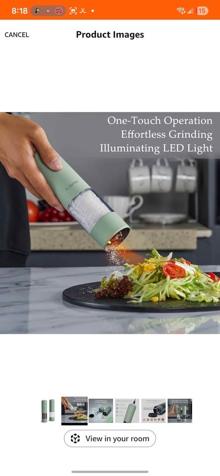 New Electric Salt and Pepper Grinder Set - photo 2