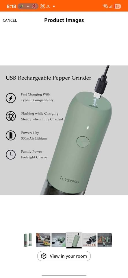 New Electric Salt and Pepper Grinder Set - photo 4