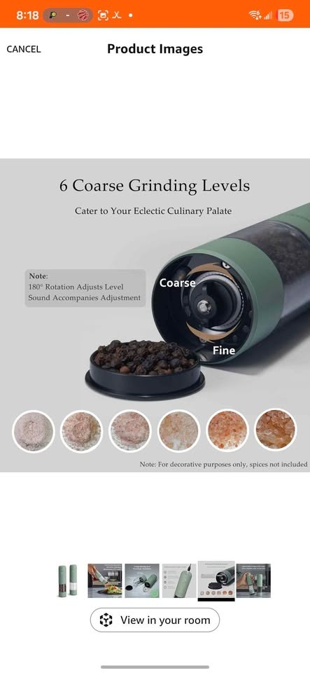 New Electric Salt and Pepper Grinder Set - photo 5