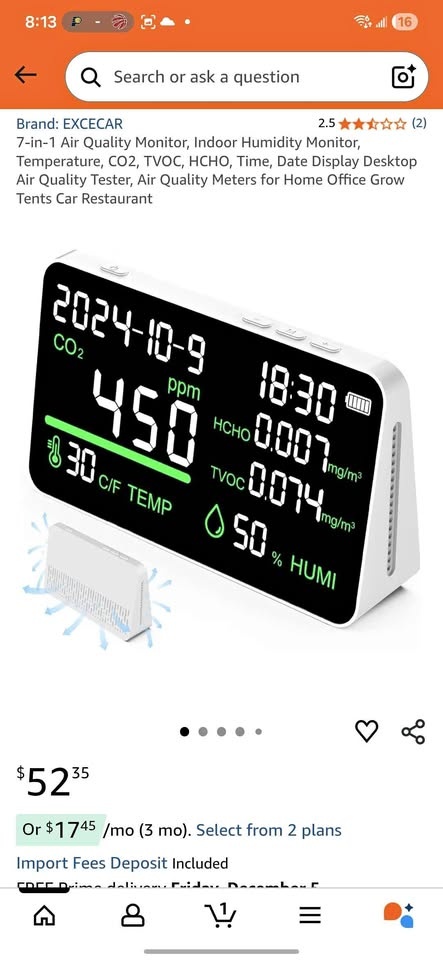 New 7-in-1 Air Quality Monitor