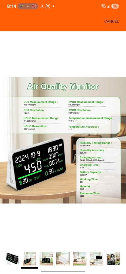 New 7-in-1 Air Quality Monitor - photo 2