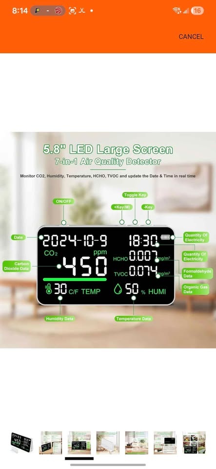 New 7-in-1 Air Quality Monitor - photo 3
