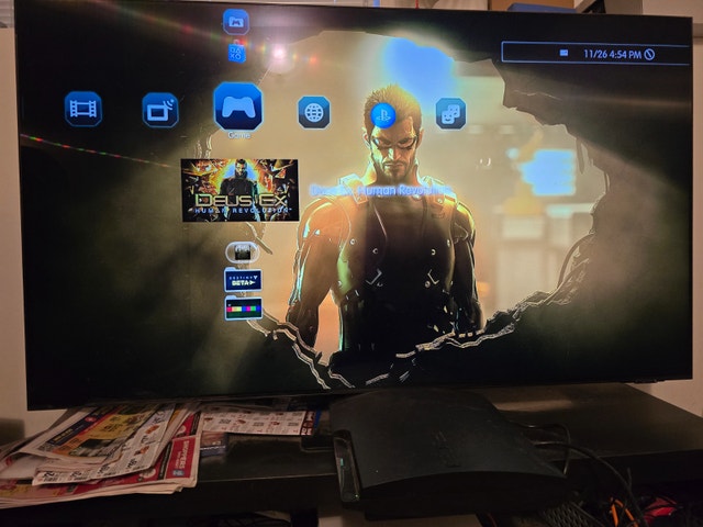 PS3 slim 320gb with 1 game - photo 2