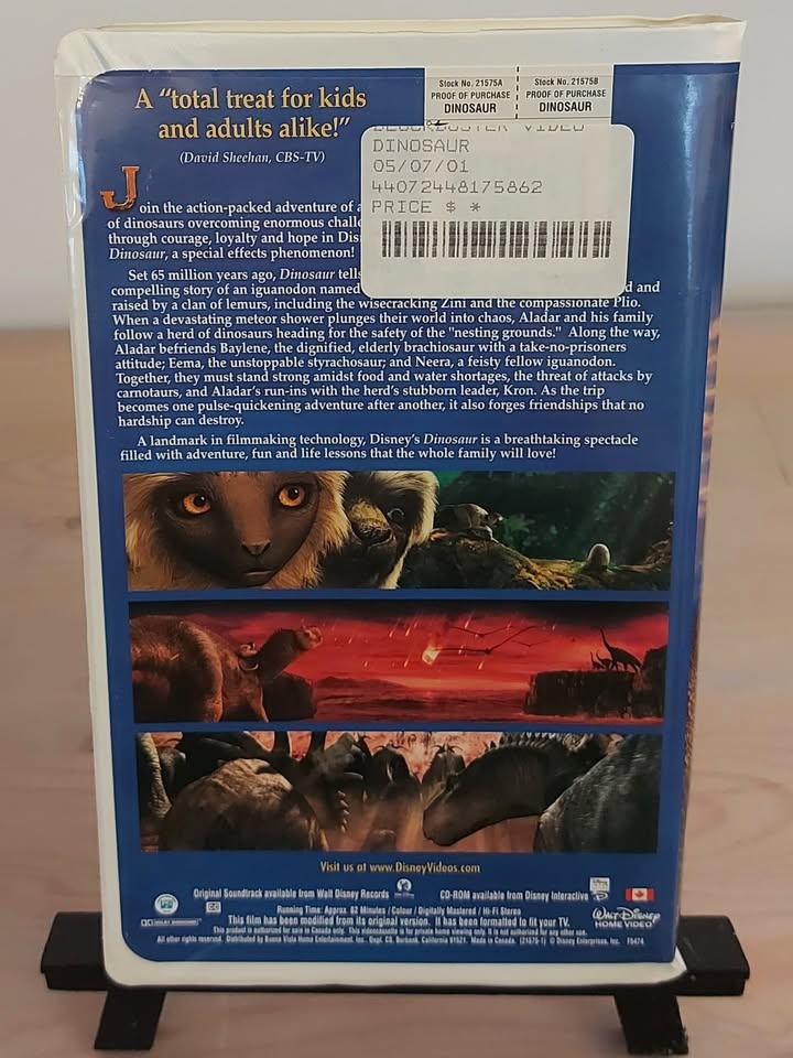 Walt Disney Dinosaur on VHS 2001 - photo 3