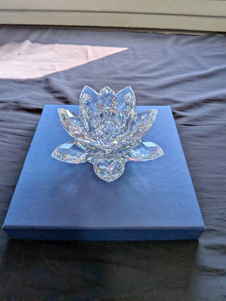 Swarovski Water Lily Flower Candle Holder