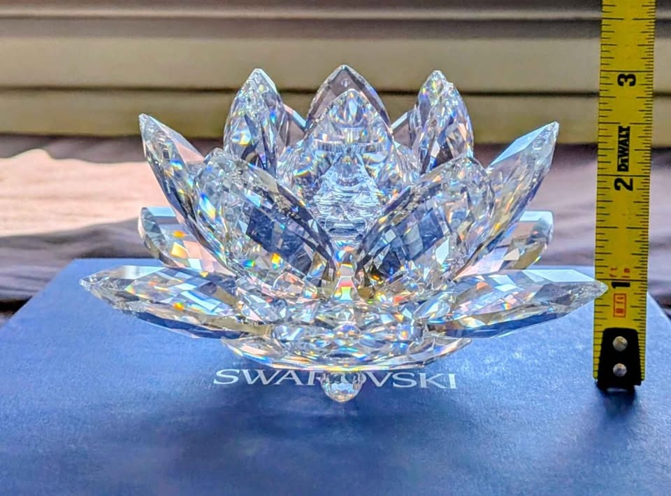 Swarovski Water Lily Flower Candle Holder - photo 5