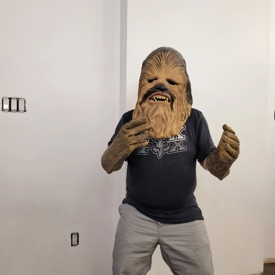 Chewbacca Mask and Gloves costume for Halloween