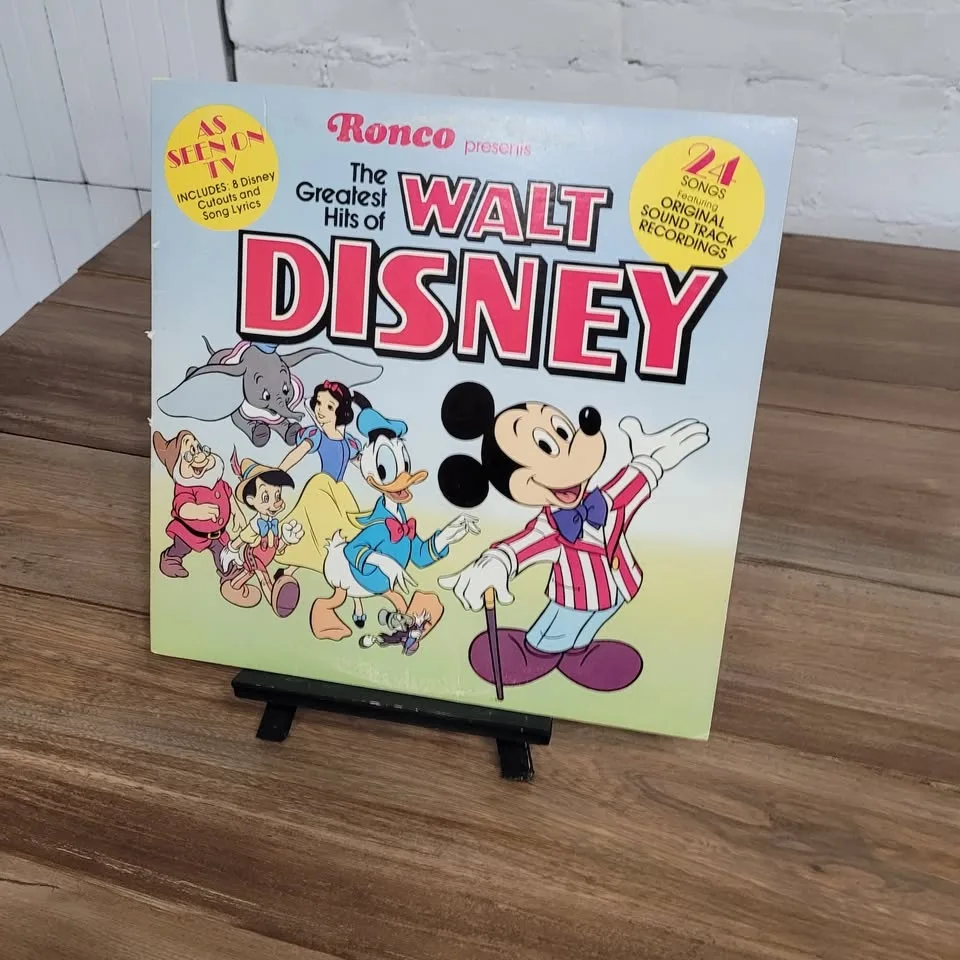 Ronco presents The Greatest Hits of Walt Disney record LP
