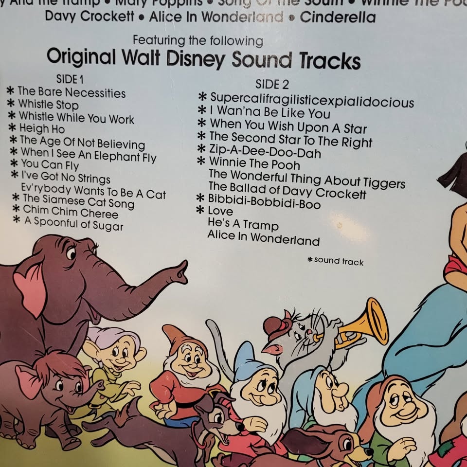 Ronco presents The Greatest Hits of Walt Disney record LP - photo 4