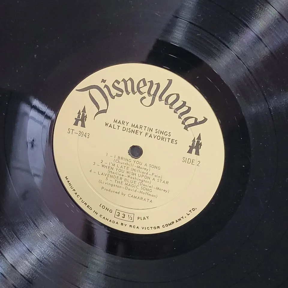 Mary Martin sings Walt Disney Favorites record LP image indicator(10)