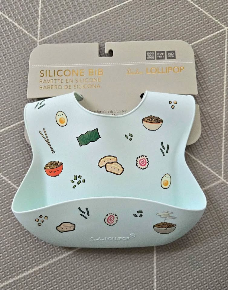 Silicone Bib NEW - Loulou Lollipop (Ramen Print)