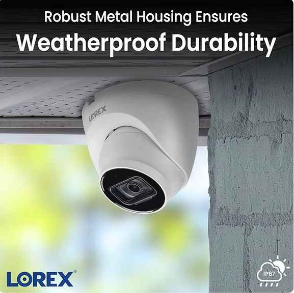Lorex 4K HD Metal Dome Security Camera – Weatherproof Outdoor - photo 2