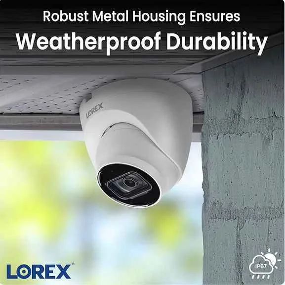Lorex 4K HD Metal Dome Security Camera – Weatherproof Outdoor image indicator(2)