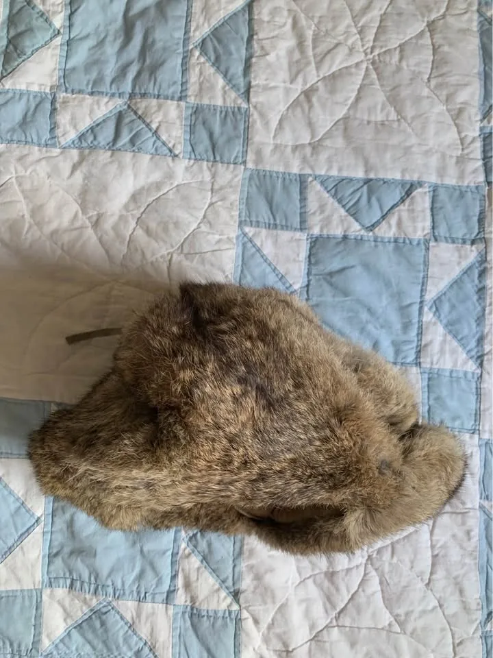 Vintage Canada Made Rabbit Fur Hat image indicator(4)