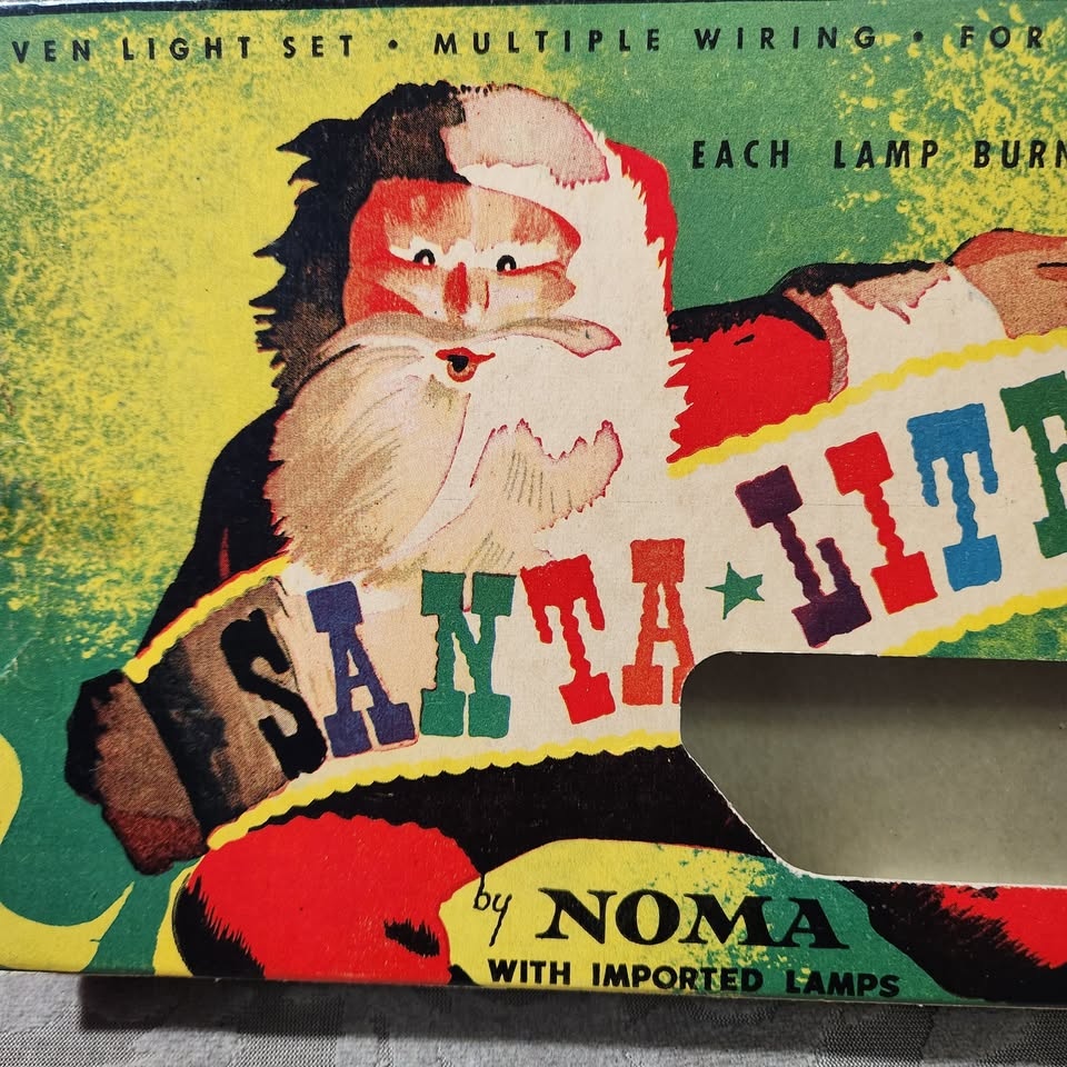 Vintage NOMA Santa Lites in original box - never used - mint - photo 4
