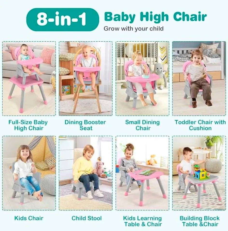 8-in-1 Baby High Chair – Brand New image indicator(6)