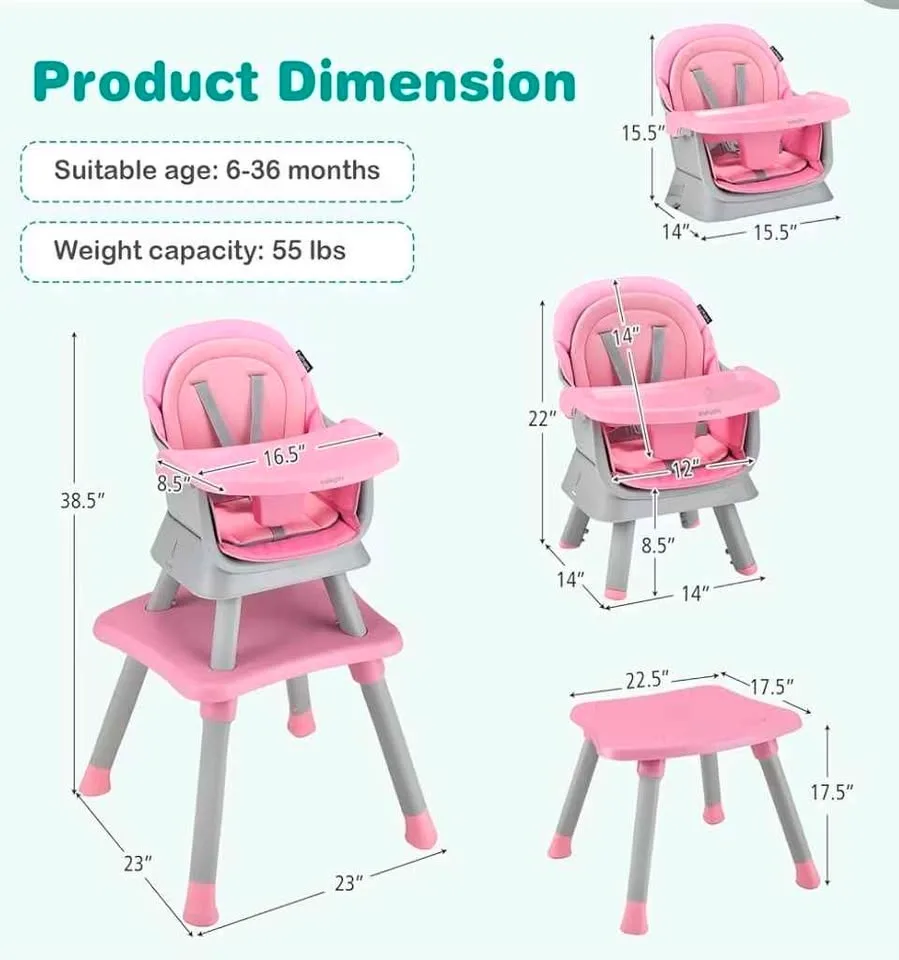 8-in-1 Baby High Chair – Brand New image indicator(7)