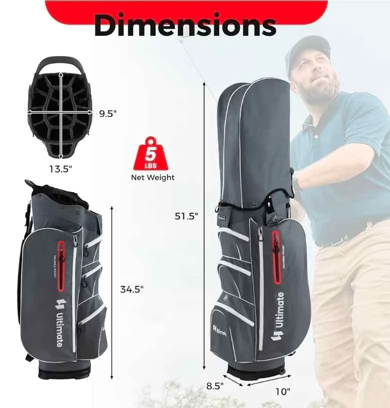 Ultimate Golf Cart Bag – 15-Way Divider Top – Brand New image indicator(6)