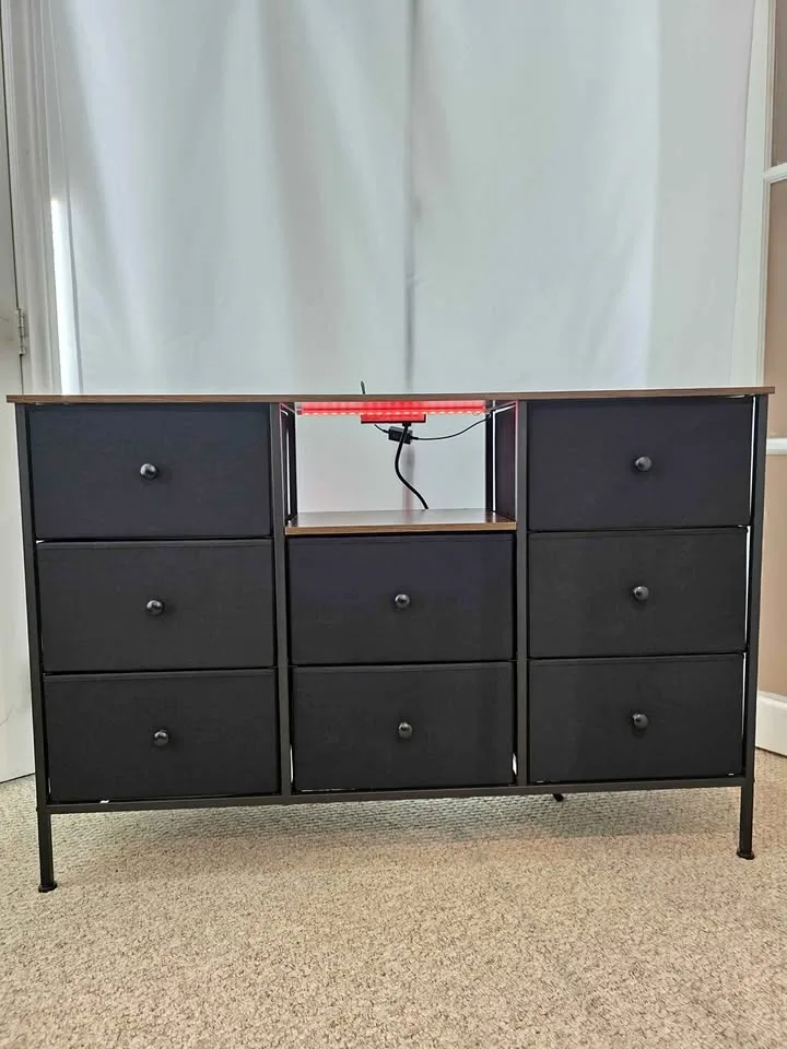 8-Drawer TV Stand / Dresser with Power Outlets ��– Brand New