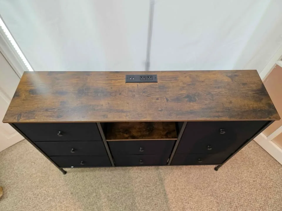 8-Drawer TV Stand / Dresser with Power Outlets – Brand New image indicator(2)