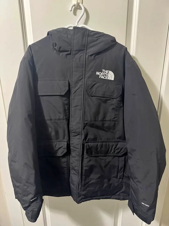 The North Face parka, men’s large.