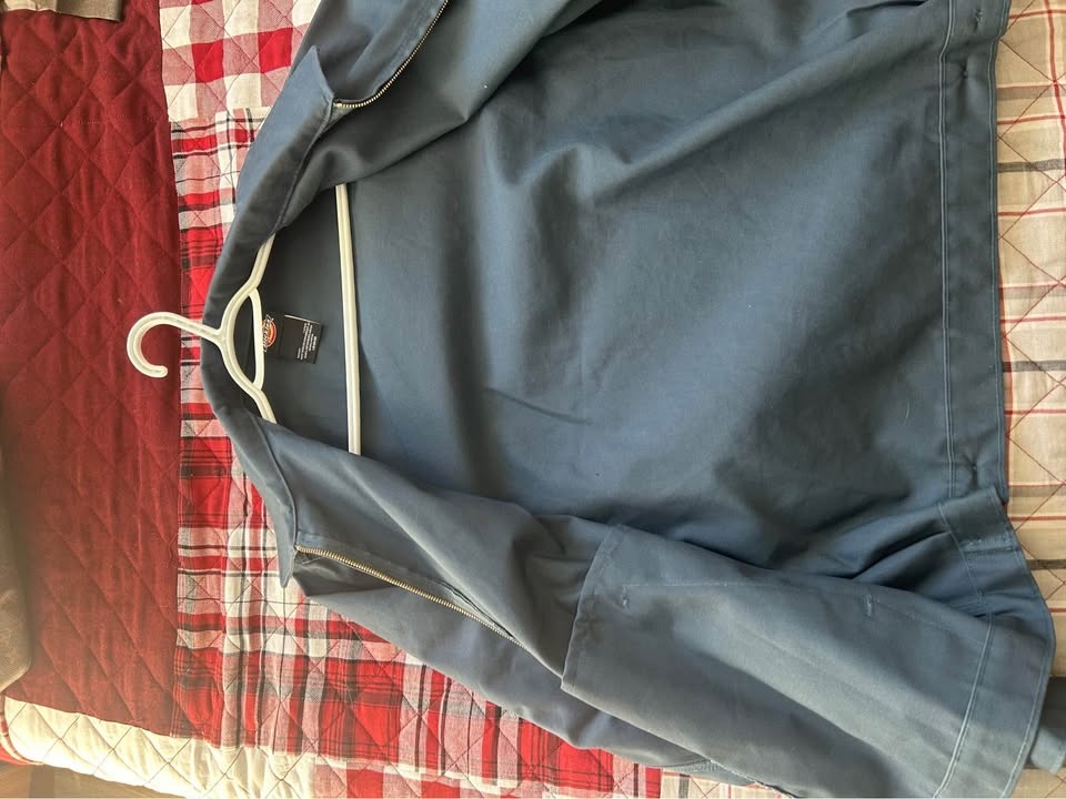 Blue dickies, rain jacket, size large ￼ - photo 3