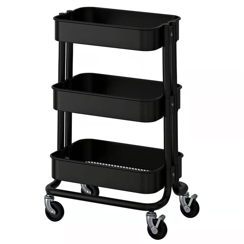 Black utility cart