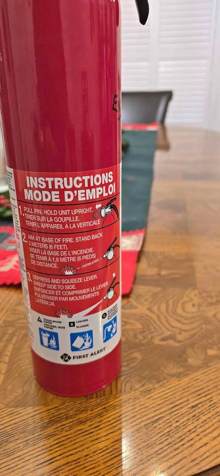 FIRE EXTINGUISHER FOR HOME USE
