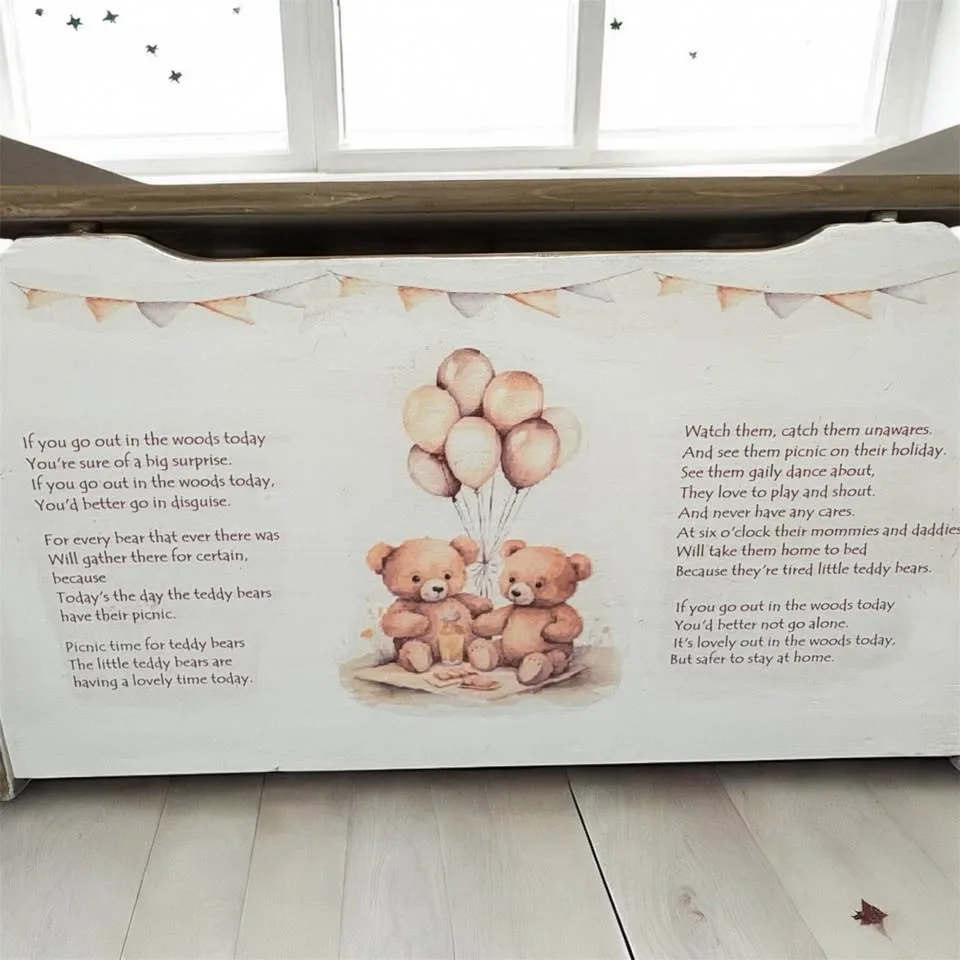 Teddy bear theme toy box image indicator(2)