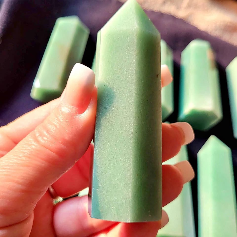 Crystals - Green Aventurine Towers/Points