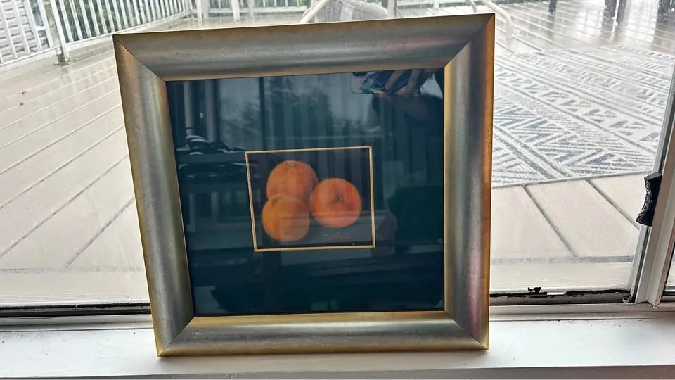 Decorative orange frame