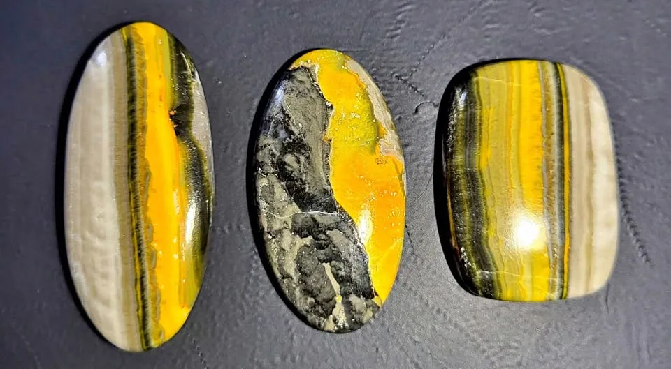Bumblebee Jasper Cabochons thumbnail