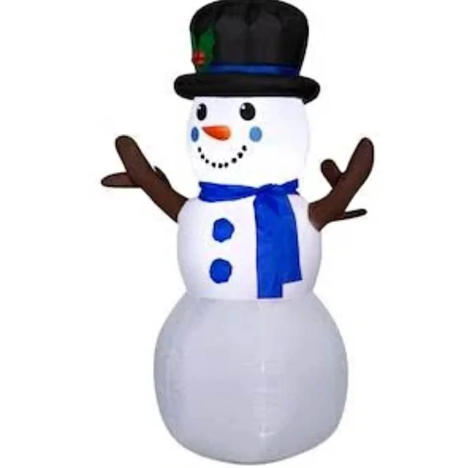 3.5ft Christmas LED Airblown Snowman with Top Hat (Brand new)