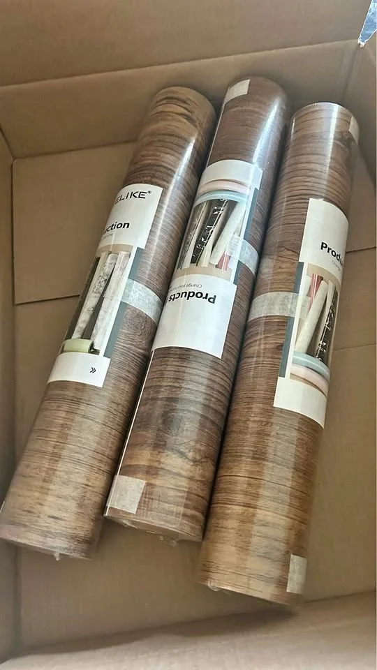 Roll of Thick Rustic Wood Wallpaper 15.7''x354”