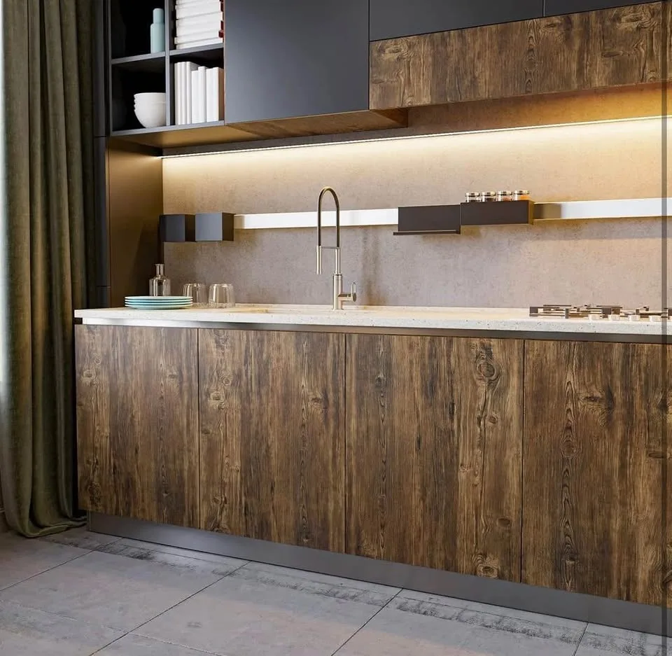 Roll of Thick Rustic Wood Wallpaper 15.7''x354” image indicator(5)