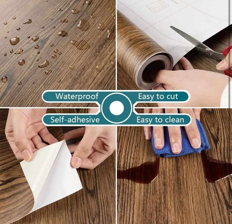 Roll of Thick Rustic Wood Wallpaper 15.7''x354” image indicator(6)