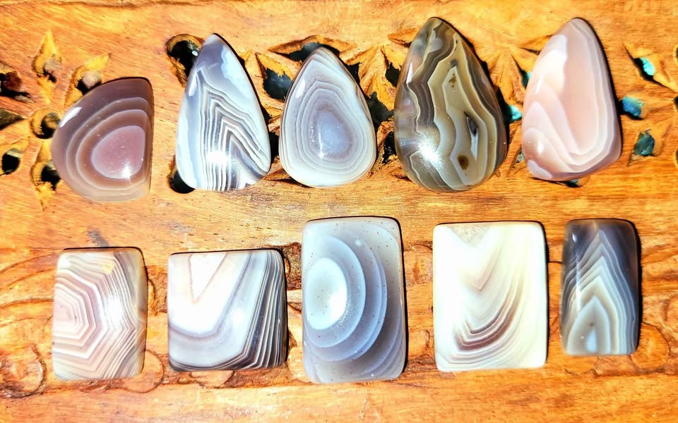 Crystals - Botswana Agate Cabochons - photo 3