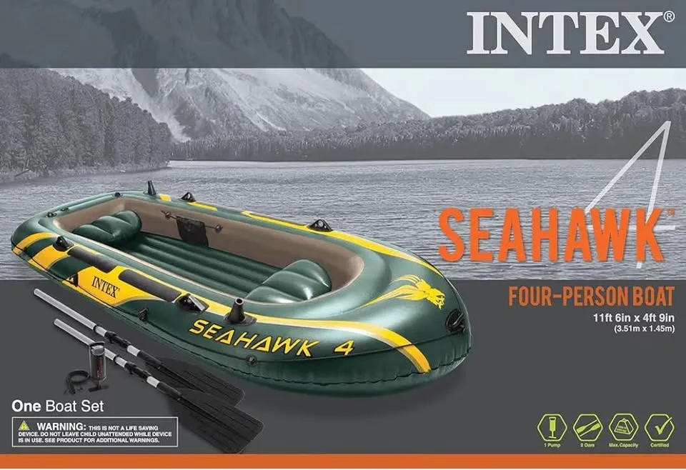 Intex Seahawk 4 Inflatable Boat Complete Set image indicator(3)