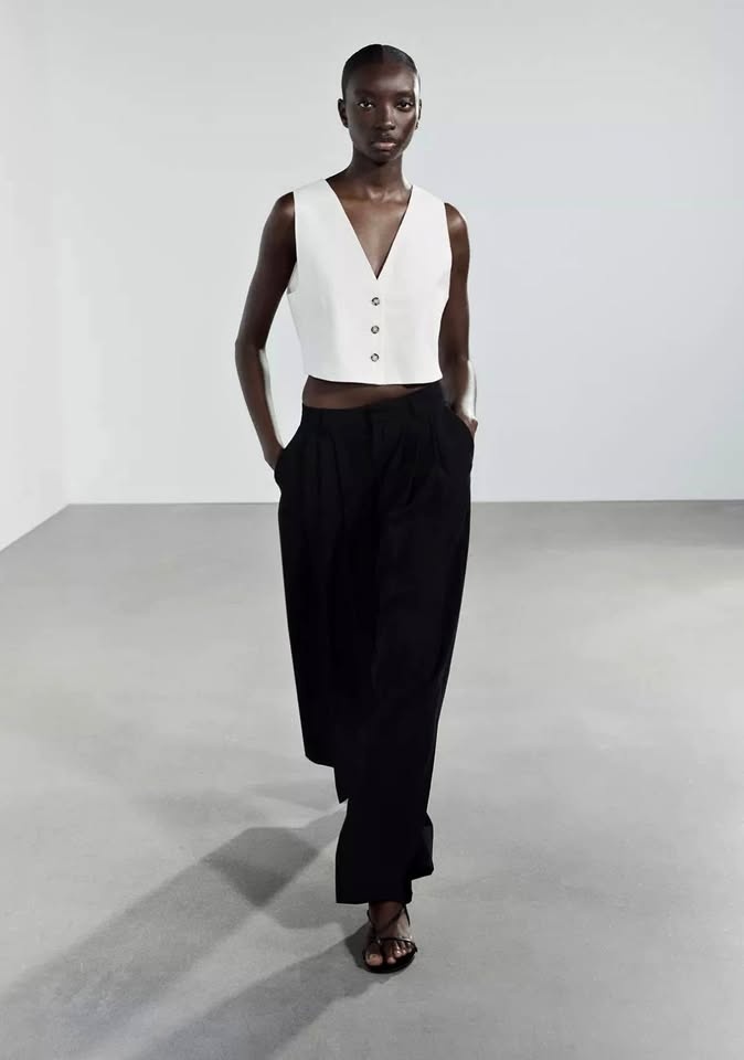 NEW ZARA HIGH WAIST PANTS