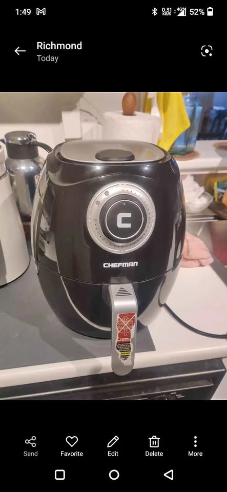 Chefman 3.5 Liter/3.6 Quart Air Fryer