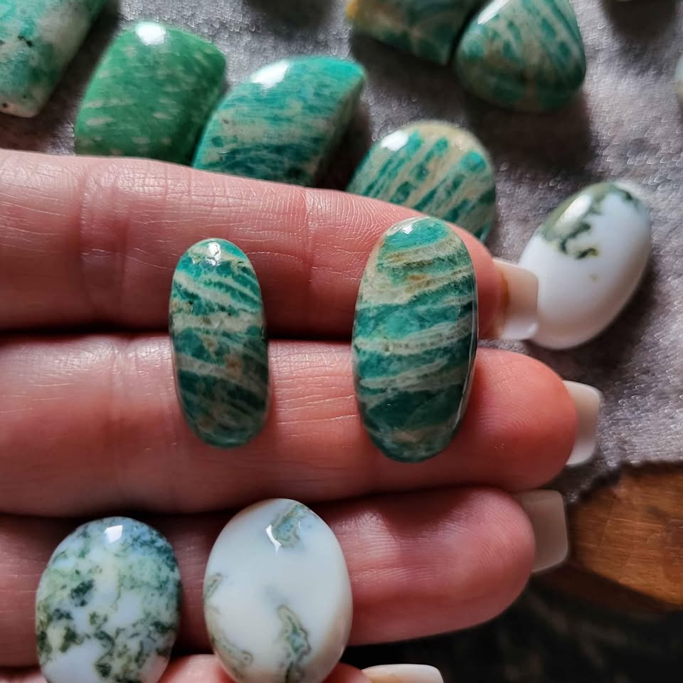 Crystals - Amazonite - Cabochons - - photo 2
