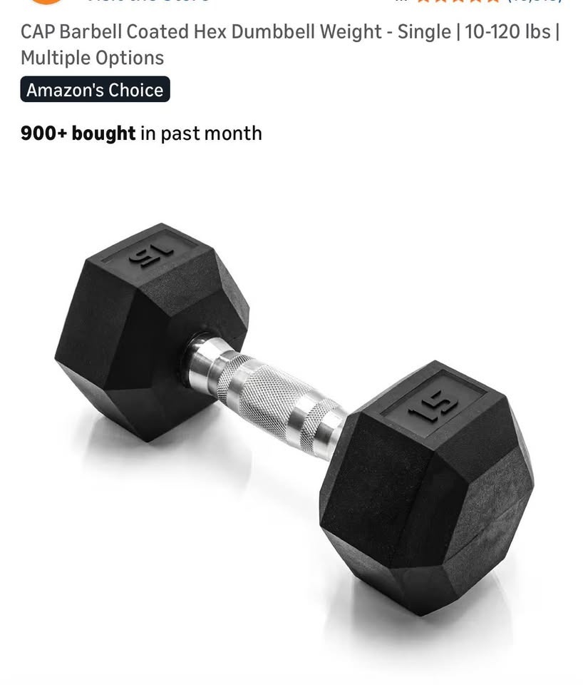 11 pieces Dumbbell weight combined 50 pounds,45, 35,30,25,20,15, - photo 5