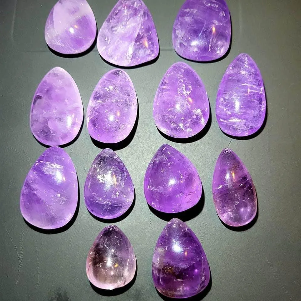 Amethyst Teardrops - Cabochons - image indicator(5)