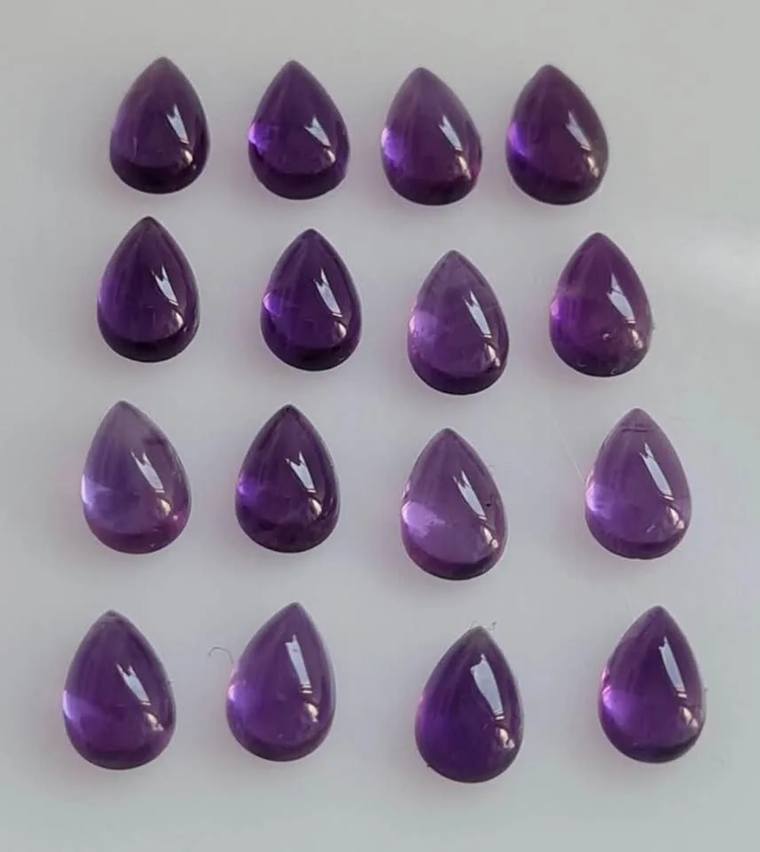 Amethyst Teardrops - Cabochons - image indicator(7)