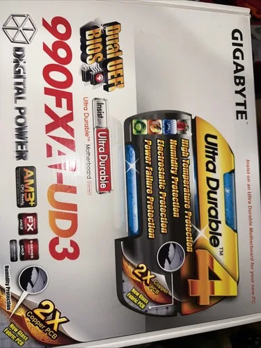 Gigabyte 990FXA-UD3 ATX Motherboard With Cpu And 16gb DDR3 RAM