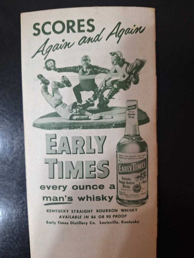 BROWN - FORMAN'S, 1955 Baseball Schedule - photo 3