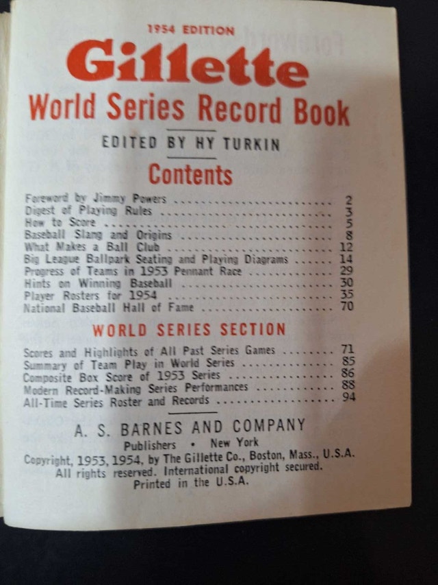 BROWN - FORMAN'S, 1955 Baseball Schedule - photo 5