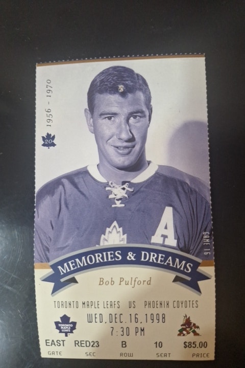 BOB PULFORD #20 - Toronto Maple Leafs - photo 4