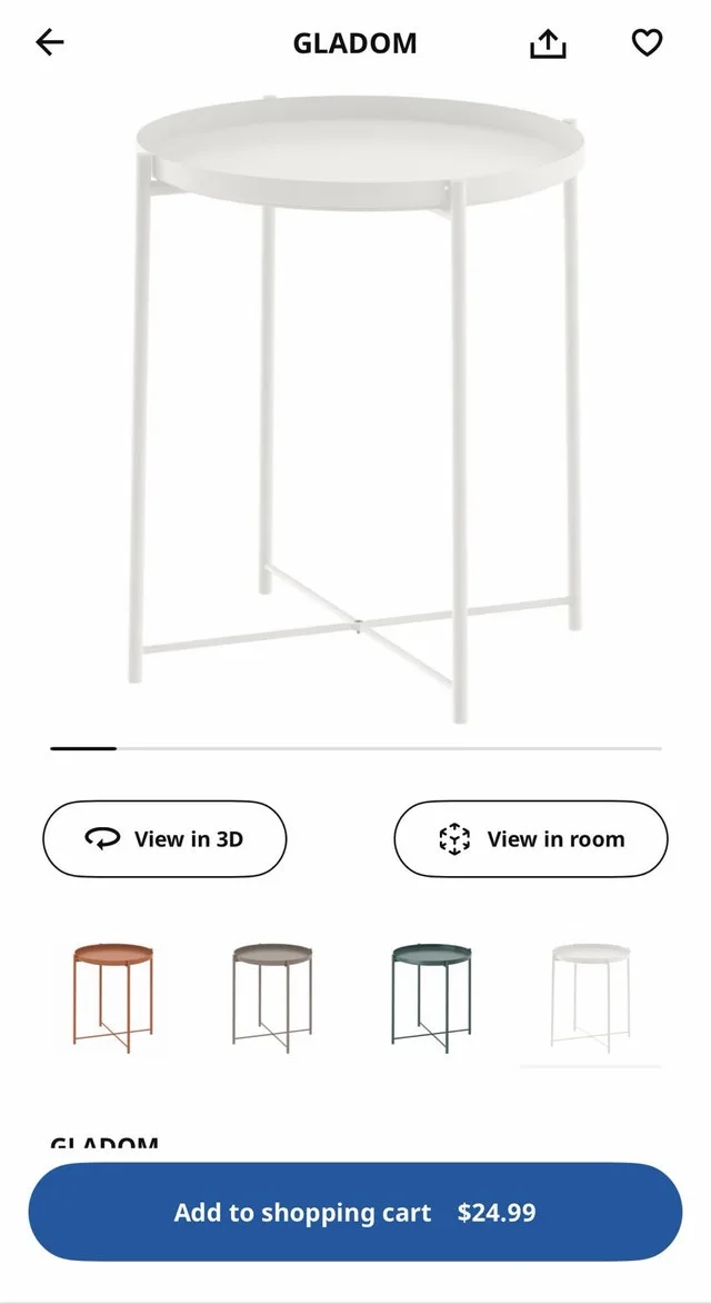 IKEA Gladom Side Table image indicator(3)
